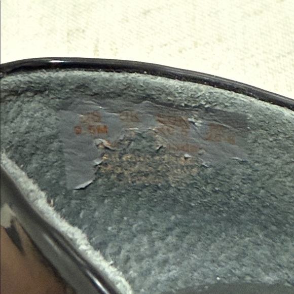 Franco Sarto Women's Hadley Black Patent Pointed Toe Flats Slip Ons size 9.5 - Picture 7 of 8